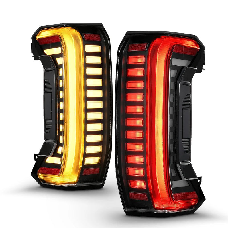 Anzo USA Toyota Tundra (2022-2026) Full Led Tail Lights Black Clear Housing Lens W/ Sequential (fits All Models) (ANZ311454X)