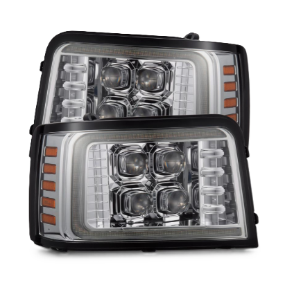 AlphaRex Ford F150 F250 F350 Bronco NOVA-Series LED Chrome Projector Headlights – SKU ARX880377