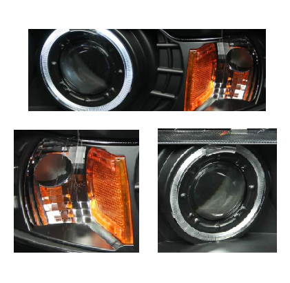 Anzo USA Black G2 Projector Headlights w/ CCFL Halo for BMW 3-Series 2-Door (1992-1998) — Pair | ANZ121011