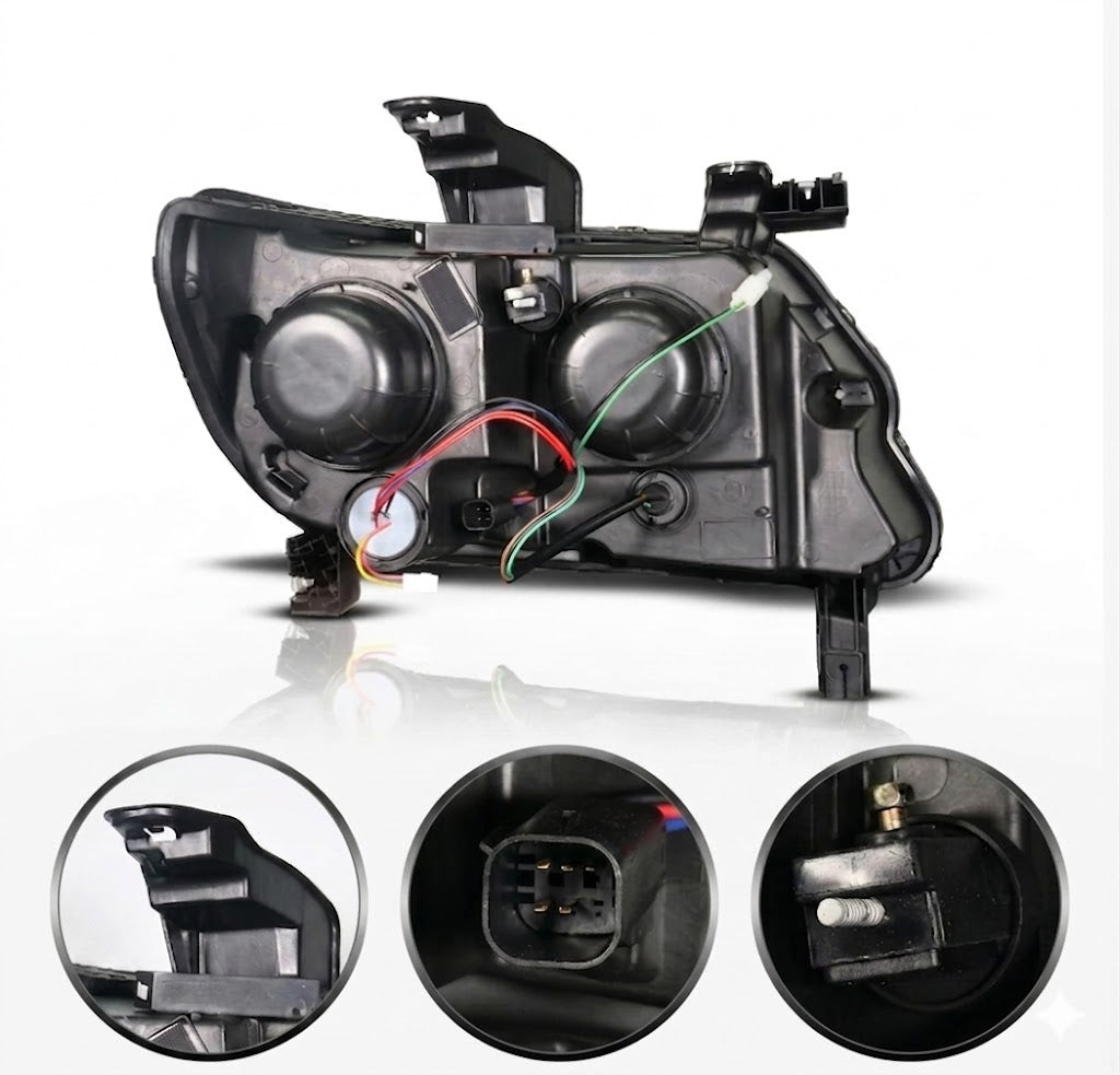 Anzo USA Black Full LED Projector Headlights w/ Sequential Bar & Activation Sequence for Chevrolet Colorado (2015-2022) — Pair | ANZ111634