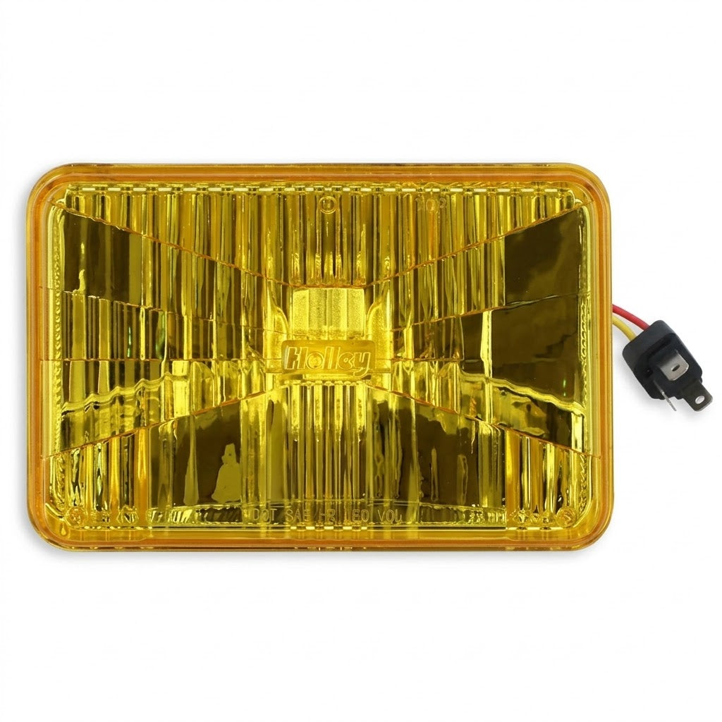 Universal 4x6" Yellow 3000K LED Headlight for Mack — Ref: LFRB100-1