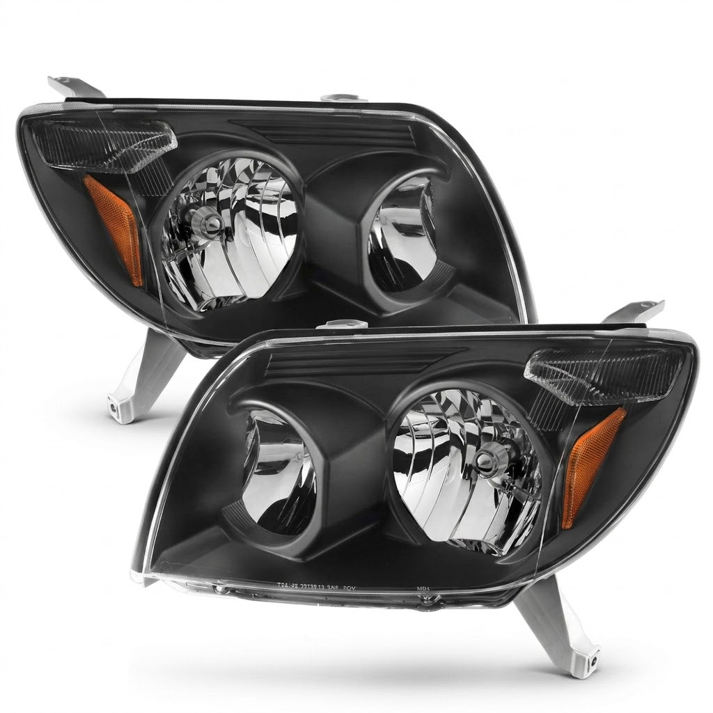 Anzo USA Black Housing Crystal Headlights w/ Clear Lens for Toyota 4Runner (2003-2005)  ANZ111394