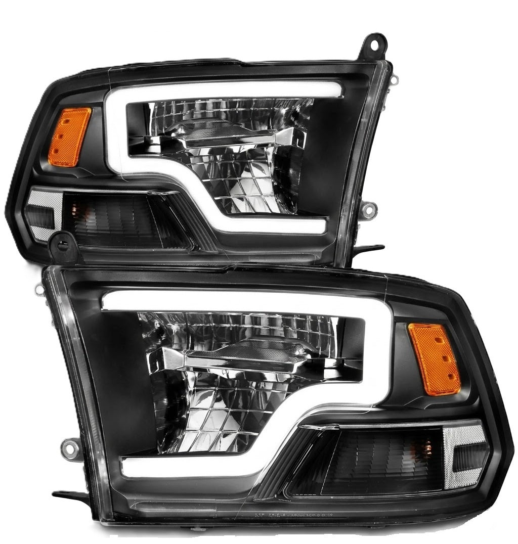Anzo USA Square LED Projector Headlight w/ Light Bar for Dodge Ram (2002-2010) — Passenger Side Only | ANZ111539