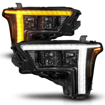 Anzo USA Toyota Tundra (2022-2026) / Sequoia (2023-2026) Z-series Full Led Projector Headlights Black W/ Drl Switch & Initiation (ANZ111599X)