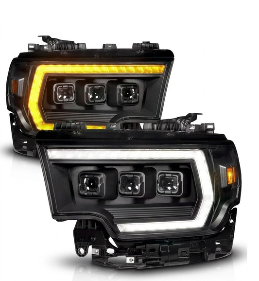 Anzo USA Z-Series Full LED Projector Headlight w/ Sequential Turn Signal for RAM 2500 / 3500 (2019-2024) — Driver Side Only | ANZ111601X