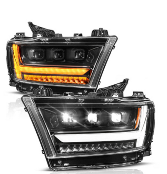 Anzo USA Full LED Projector Headlight w/ Sequential Turn Signal for RAM 1500 (2019-2024) — Driver Side Only | ANZ111628A