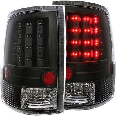Anzo USA Dodge Ram 1500 (2009-2018) / Ram 2500/3500 (2009-2018) LED Tail Lights Black (Not for OE LED Tail Light Models) (ANZ311144)
