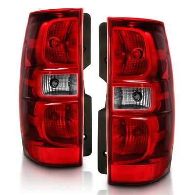 Anzo USA Chevrolet Tahoe & Suburban / Red Clear Lens OE Replacement Tail Lights (ANZ311304)