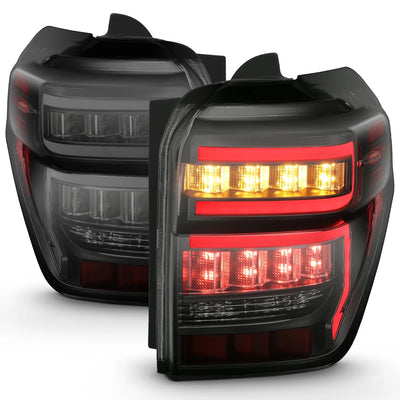 Anzo USA Toyota 4runner (2014-2023) LED Bar Style Tail Lights Black Smoke Lens W/ Sequential Signal (ANZ311312)