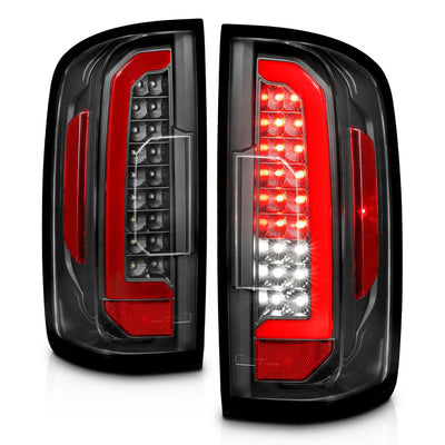 Anzo USA Chevy Colorado (2015-2022) - Black Full LED Light Bar Tail Lights w/ Red Light Bar & Clear Lens (ANZ311432)