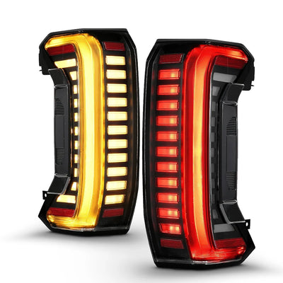 Anzo USA Toyota Tundra (2022-2026) Full Led Tail Lights Black Clear Housing Lens W/ Sequential (fits All Models) (ANZ311454X)