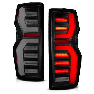 Anzo USA Chevy Colorado (2023-2026) - Black Full LED Tail Lights w/ Smoke Lens & Sequential Signal (ANZ311491X)
