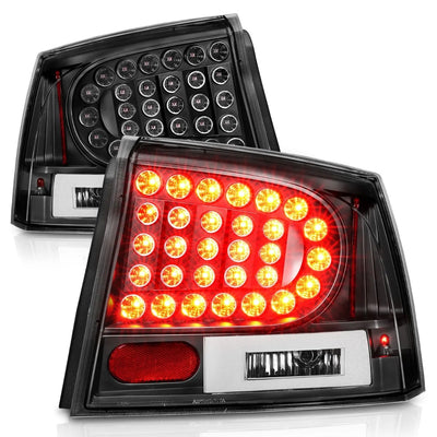 Anzo USA Dodge Charger (2006-2008) LED Tail Lights - Black Housing / Clear Lens (ANZ321014)