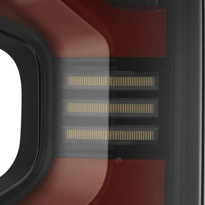Alpharex Chevrolet Silverado 1500 (2019–2026) / 2500HD/3500HD (2019–2023) and (2024–2026) / LUXX-Series LED tail lights Jet Black Housing / Smoked Lens (ARX620068)