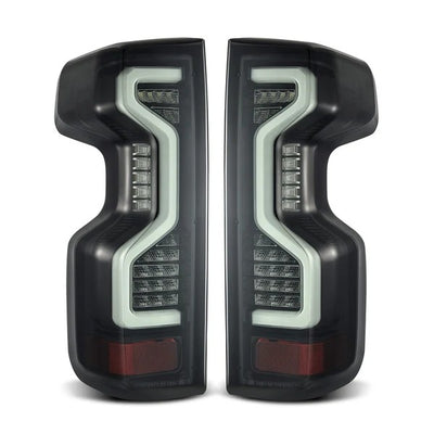 Alpharex Chevrolet Silverado 2500HD/3500HD (2019–2023) PRO-Series LED tail lights Jet Black Housing / Smoked Lens (ARX620070)