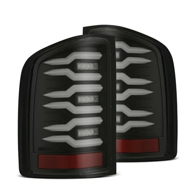 AlphaRex Chevrolet Silverado 1500 / 2500HD/3500HD (2007-2014) / Smoked LUXX-Series LED Tail Lights Fits (ARX620080)