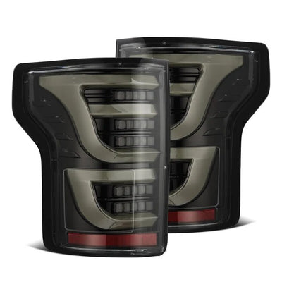 AlphaRex Ford F-150 (2015–2020) LUXX-Series Halogen LED Tail Lights Alpha-Black Housing with Clear Lens</li> (MPN: RTL-FF15-SA-YS-LB) (ARX652030)