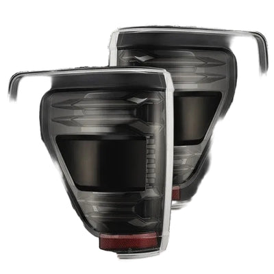Alpharex Ford F150 (2021-2023) (wth BLIS) LUXX-Series LED Tail Lights Alpha-Black Housing with Clear Lens (RTL-FF21-G2-SA-YS-LB) (ARX653060)