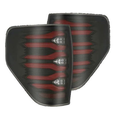 AlphaRex Ford F-150 (2009-2014) / Black LUXX-Series LED Tail Lights Fits (ARX653090)