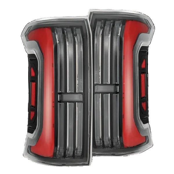 Alpharex Toyota GR86/Subaru BRZ (2021-2026) LUXX-Series LED Tail Lights Black Smoke Housing with Red Tubes and Clear Lens (BTL-T821-SA-YW-LBS) (ARX679010)