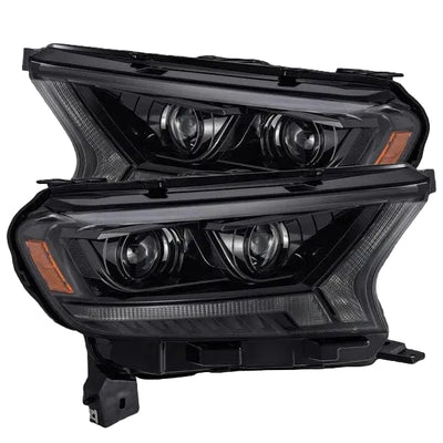 Alpharex Ford Ranger (2019-2023) PRO-Series Alpha-Black LED Projector Headlights / Alpha-Black Housing with Clear Lens (ARX880119