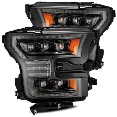 Alpharex Ford F150 (2015-2017) / F150 Raptor (2017-2020) NOVA-Series LED Projector Headlights Alpha-Black (MPN: AXHL-FF15-PPTS-LED-FLB-A-G2) (ARX880163)