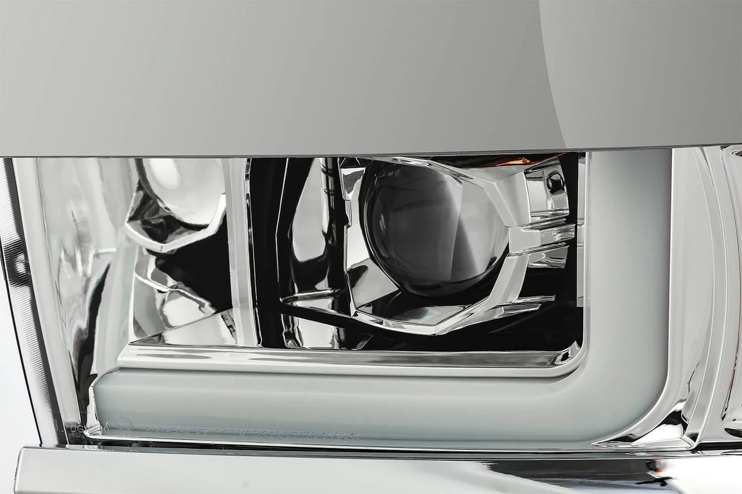 AlphaRex Chrome Plank Style Halogen Projector Headlights w/ Activation Light, Switchback DRL & Sequential Signal for 2015-2019 Chevrolet Silverado 2500HD/3500HD (SKU ARX880225 / AHL-CL215-P-SA-C)