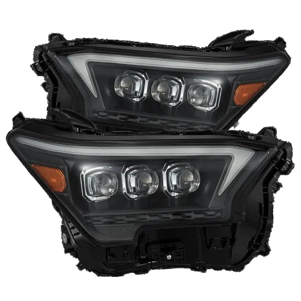 Alpharex Toyota Tacoma (2024-2026) / 4Runner (2025-2026) NOVA-Series LED Projector Headlights Alpha-Black (ETA late Sep) (AHL-TT24-G2-N-B) (ARX880333)
