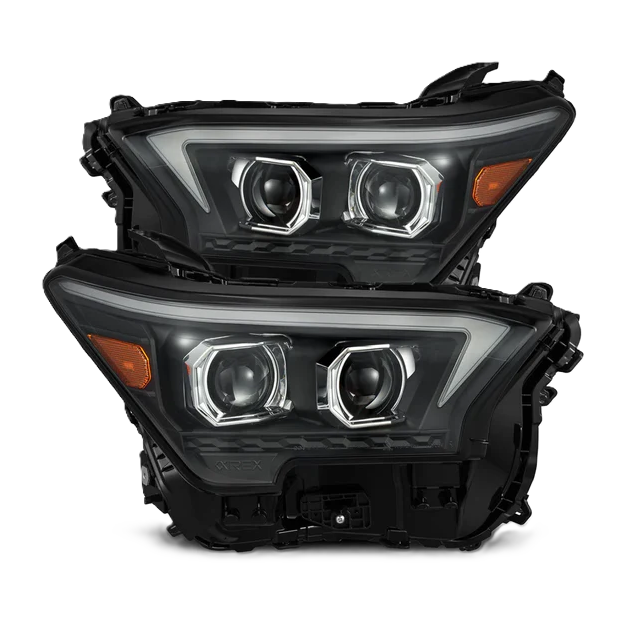 AlphaRex Toyota Tacoma 2024-2025 4Runner 2025+ LUXX-Series OG-Style LED Black Projector Headlights – SKU ARX880335