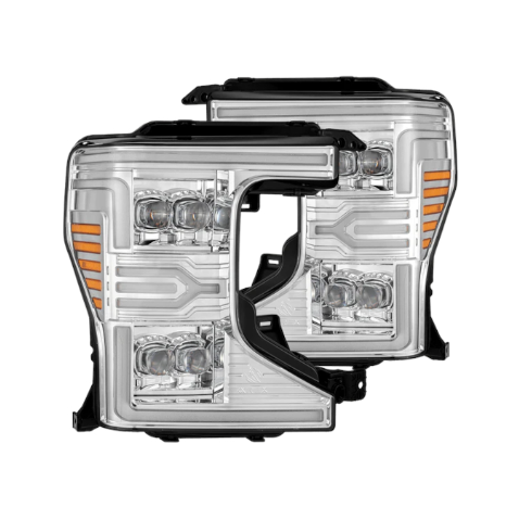 AlphaRex Ford F-250 F-350 F-450 F-550 Super Duty 2020-2022 NOVA-Series LED Chrome Projector Headlights – SKU ARX880339