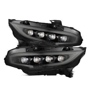 AlphaRex Honda Civic Type-R FK8 2016-2021 NOVA-Series LED Alpha-Black Projector Headlights – SKU ARX880492