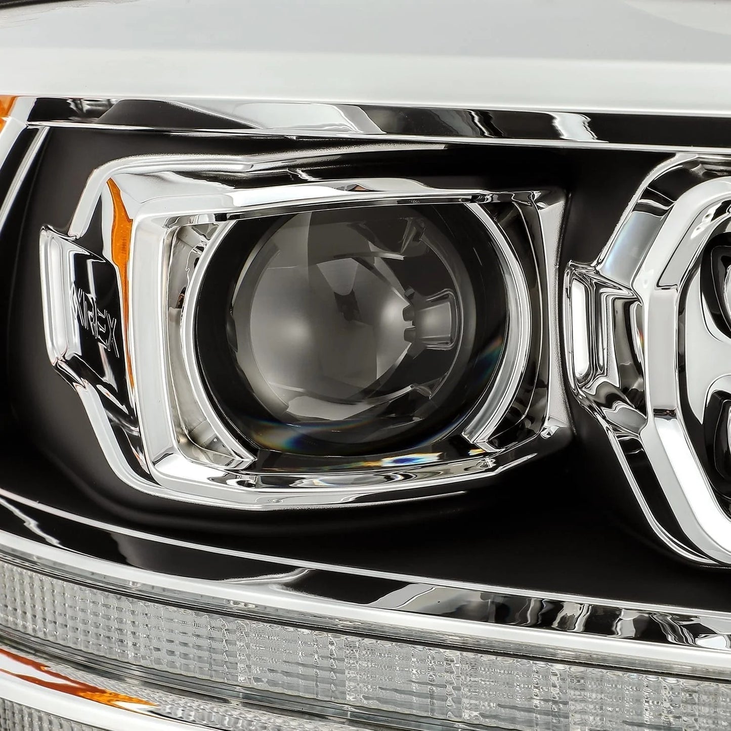 AlphaRex Black Plank Style Halogen Projector Headlights w/ Top Bottom DRL & Sequential Signal for 2009-2018 Ram 1500/2500/3500 & 2019-2024 Ram Classic (SKU ARX880523 / AHL-DR09-P-G4-SA-B)