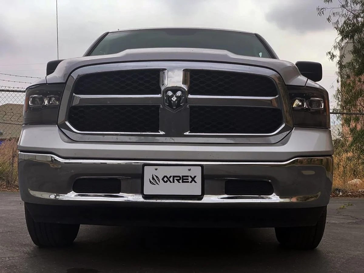 AlphaRex Alpha-Black Plank Style Halogen Projector Headlights w/ Sequential Signal DRL for 2009-2018 Ram 1500 & 2019-2024 Ram 1500 Classic (SKU ARX880542 / AHL-DR09-P-G3-SA-FLB)