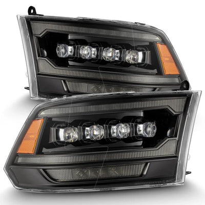 Alpharex Dodge Ram 1500 (2009–2018) / 2500/3500/4500/5500 (2010–2018) / 1500 Classic (2019–2024) NOVA-Series headlights Alpha-Black Housing / Clear Lens(ARX880557)