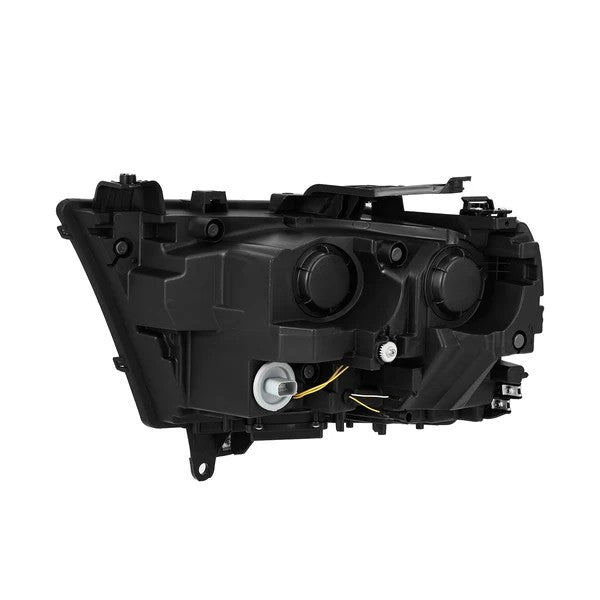 Alpharex Dodge Ram 1500 (2019–2024) PRO-Series headlights Alpha-Black Housing / Clear Lens (MK II 2500 Style) excludes Classic, Limited Longhorn, Limited (ARX880574)
