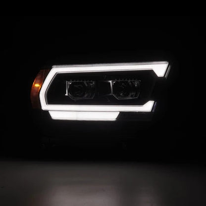 Alpharex Dodge Ram 1500 (2019–2024) PRO-Series headlights Alpha-Black Housing / Clear Lens (MK II 2500 Style) excludes Classic, Limited Longhorn, Limited (ARX880574)