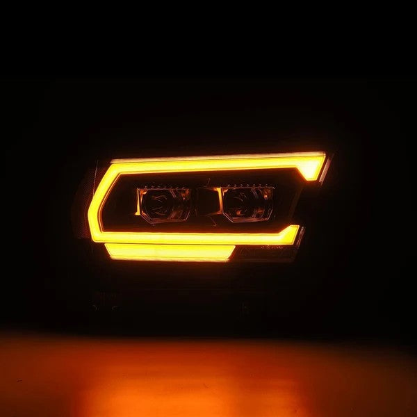 Alpharex Dodge Ram 1500 (2019–2024) PRO-Series headlights Alpha-Black Housing / Clear Lens (MK II 2500 Style) excludes Classic, Limited Longhorn, Limited (ARX880574)