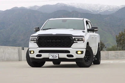Alpharex Dodge Ram 1500 (2019–2024) PRO-Series headlights Alpha-Black Housing / Clear Lens (MK II 2500 Style) excludes Classic, Limited Longhorn, Limited (ARX880574)