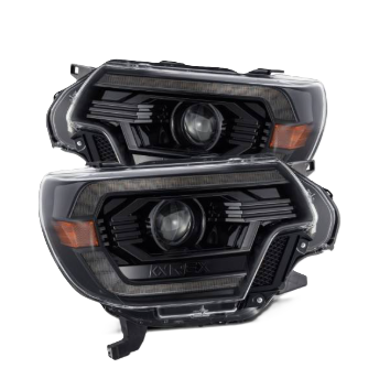 AlphaRex Toyota Tacoma 2012-2015 LUXX-Series LED Alpha-Black Projector Headlights – SKU ARX880750