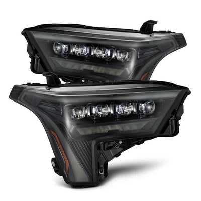 Alpharex Toyota Tundra/Sequoia (2022-2026) NOVA-Series LED Projector Headlights Alpha-Black Housing with Clear Lens (AHL-TUN22-DA-N-FLB / AHL-CVT-TUN22-P) (ARX880871)