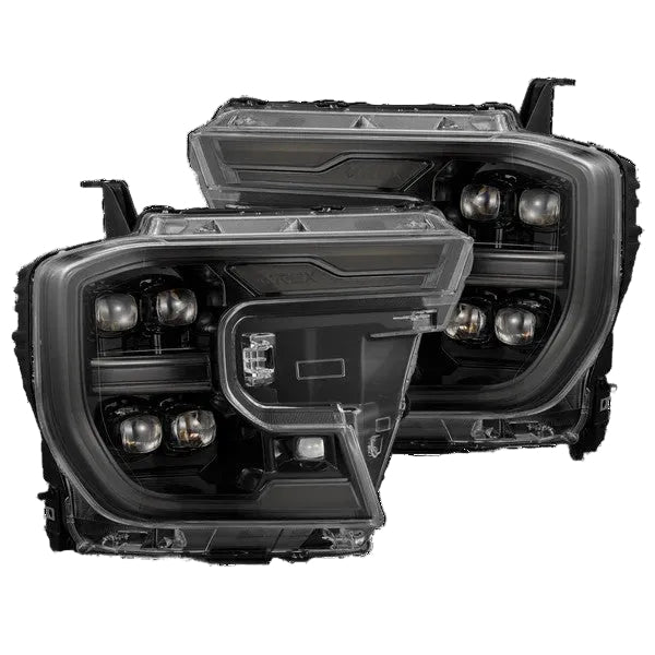 Alpharex Ford Ranger (2024-2026) / Raptor NOVA-Series LED Projector Headlights Alpha-Black Housing with Clear Lens (AHL-FR24-N-FLB) (ARX880892)