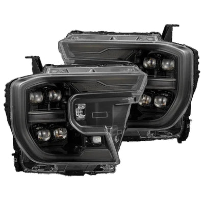 Alpharex Ford Ranger (2024-2026) / Raptor NOVA-Series LED Projector Headlights Alpha-Black Housing with Clear Lens (AHL-FR24-N-FLB) (ARX880892)