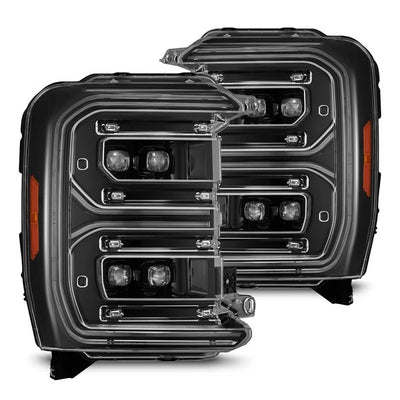 Alpharex Ford F-250/F-350/F-450/F-550 Super Duty (2023-2026) NOVA-Series LED Projector Headlights / Alpha-Black Housing with Clear Lens (ARX880894)