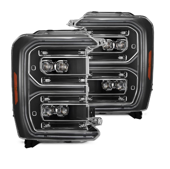 AlphaRex Ford F-250 F-350 F-450 F-550 Super Duty 2023-2026 NOVA-Series LED Matte Black Projector Headlights – SKU ARX880895