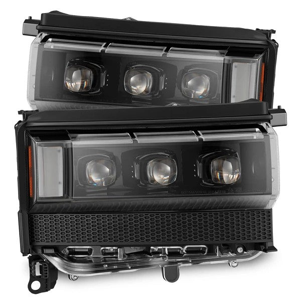AlphaRex Toyota Land Cruiser (2024-2026) Alpha-Black LED Projector Headlights w/ Activation Light, Switchback DRL & Sequential Signal (AHL-TLC24-N-FLB) / (ARX880896)
