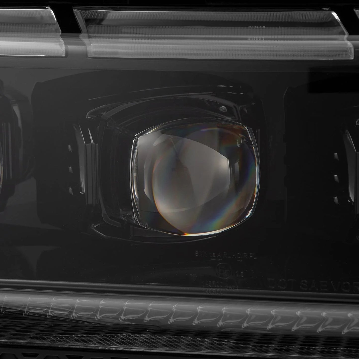 AlphaRex Alpha-Black LED Projector Headlights w/ Activation Light, Switchback DRL & Sequential Signal for 2024-2026 Toyota Land Cruiser (AHL-TLC24-N-FLB)