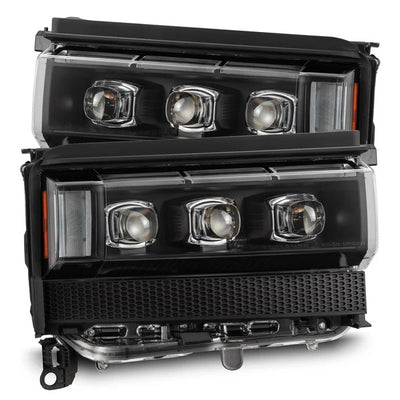 Alpharex Toyota Land Cruiser (2024-2026) NOVA-Series LED Projector Headlights Black Housing with Clear Lens (AHL-TLC24-N-B) (ARX880897)