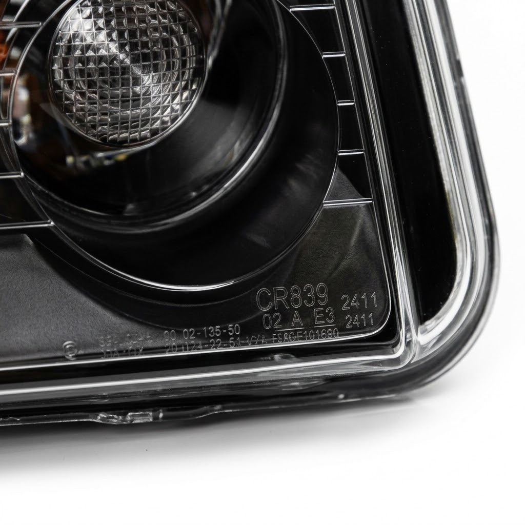 Anzo USA Black Housing Projector Headlights w/ SMD LED Halo for Dodge Charger (2006-2010) | ANZ121218