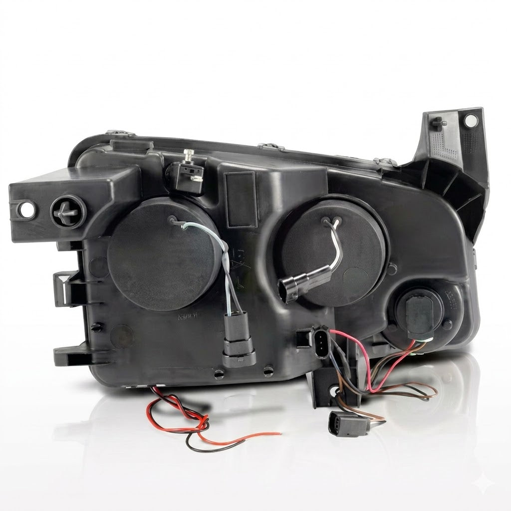 Anzo USA Black Housing Projector Headlights w/ SMD LED Halo for Dodge Charger (2006-2010) | ANZ121218