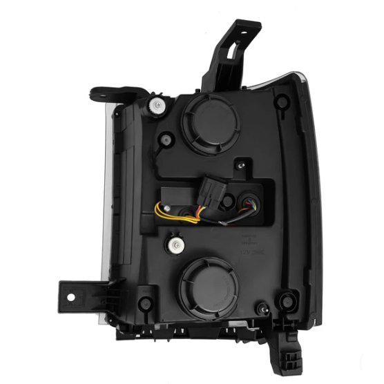 AlphaRex PRO-Series Alpha-Black Projector Headlights with Sequential Signal and DRL for Chevrolet Silverado 1500 2014-2015 — SKU: ARX880247